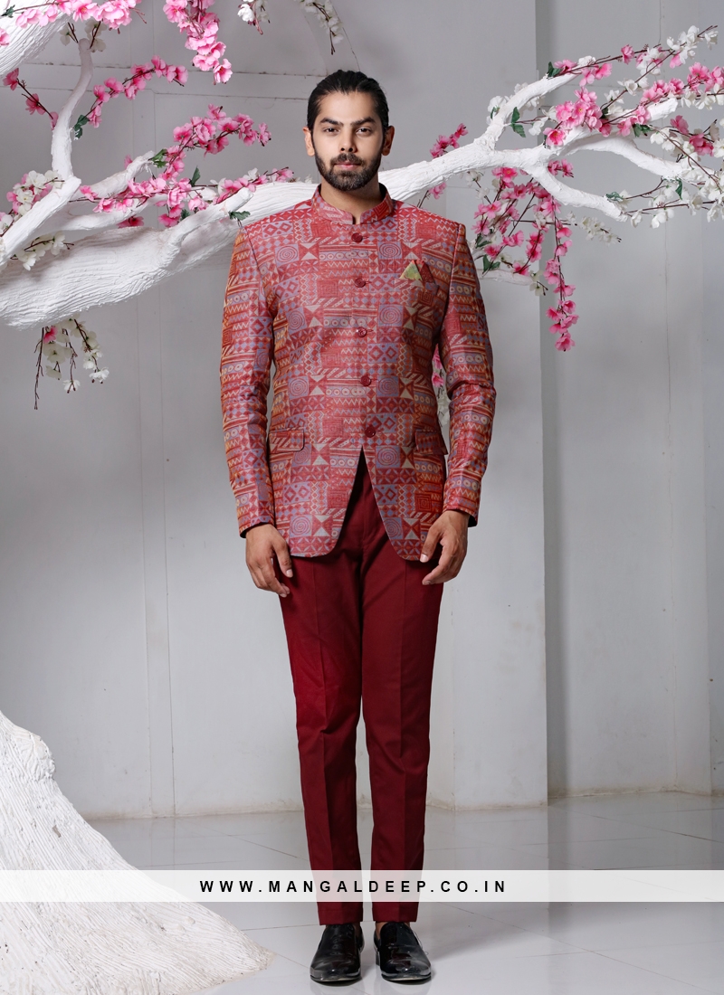 A Perfect Maroon Jodhpuri Suit