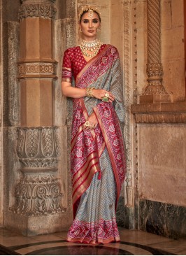 Absorbing Banarasi Silk Contemporary Saree