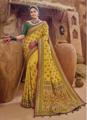 Absorbing Banarasi Silk Trendy Saree
