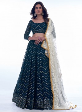 Absorbing Georgette A Line Lehenga Choli