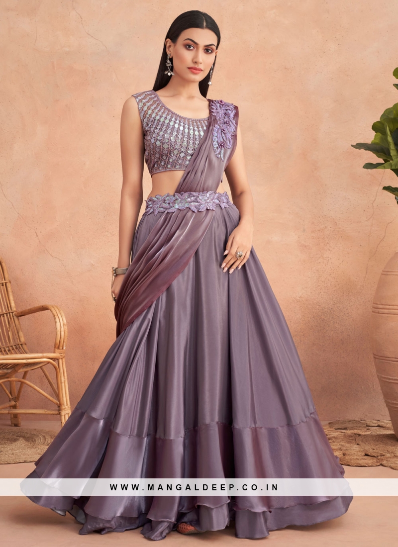 Order Two Way Style Designer Saree Drape Indo Western Gown C Online From  Pehnawa4You