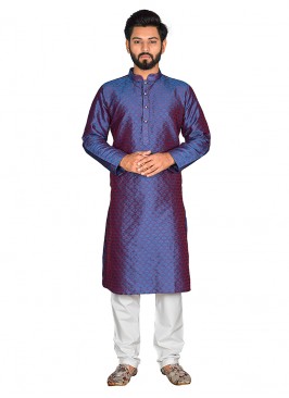 Adorable Blue Color Kurta Pajama