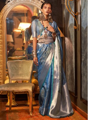 Adorable Organza Festival Trendy Saree