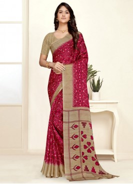 Adorable Printed Ceremonial Trendy Saree