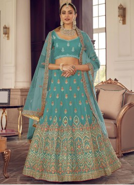 Aesthetic Gota Work A Line Lehenga Choli