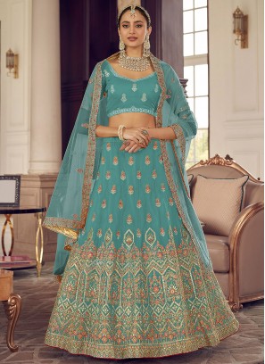 Aesthetic Gota Work A Line Lehenga Choli