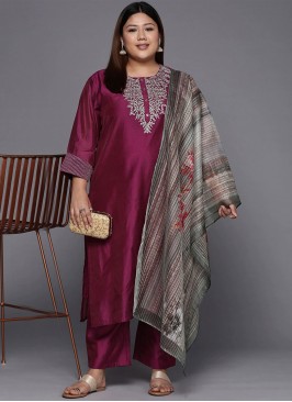 Affectionate Chanderi Silk Embroidered Casual Kurti