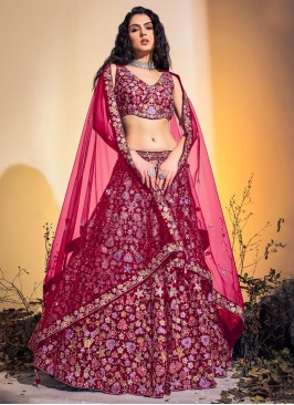 Affectionate Thread Multi Colour A Line Lehenga Choli