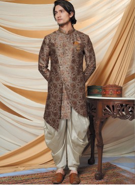 Alluring Beige Indo Western Set