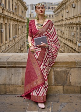 Alluring Multi Colour Fancy Silk Trendy Saree