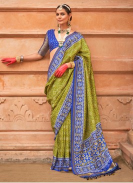 Amazing Patola Print Patola Silk  Contemporary Saree