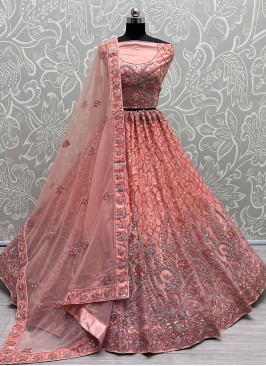 Amusing Pink Designer Lehenga Choli