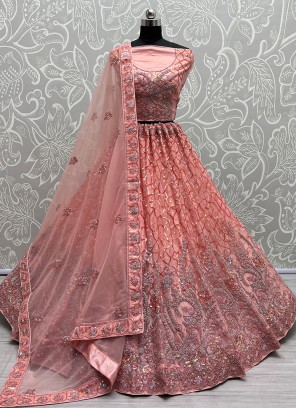 Amusing Pink Designer Lehenga Choli