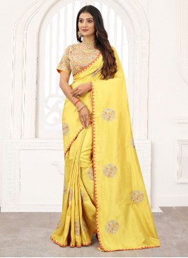 Amusing Sequins Silk Traditional Saree