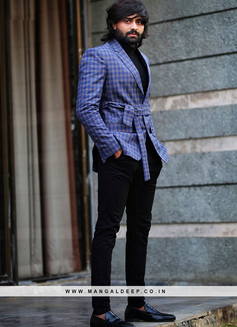 An Azure Blue Blazer