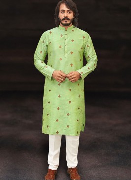 An Imperial Green Kurta Set