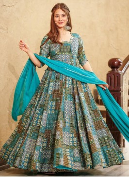 Angelic Blue Festival Designer Gown