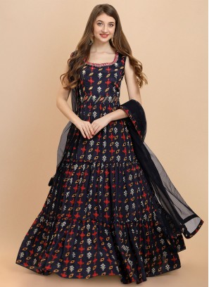Angelic Chinon Party Readymade Designer Gown
