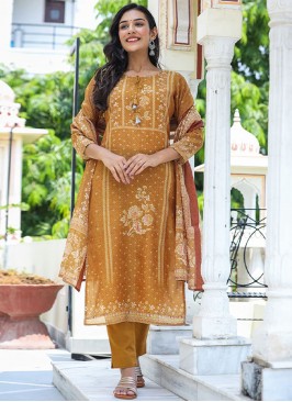 Angelic Mustard Engagement Pant Style Suit