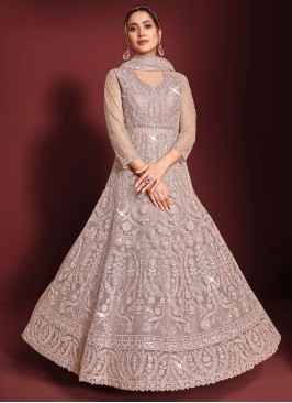 Angelic Net Anarkali Salwar Kameez