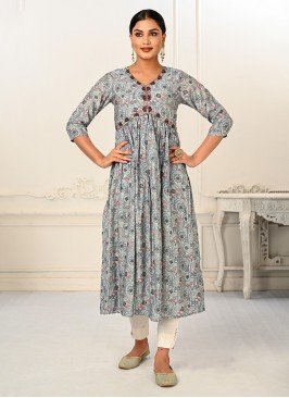 Appealing Embroidered Reception Casual Kurti