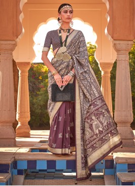 Appealing Multi Colour Kanchipuram Silk Saree