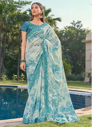 Appealing Organza Contemporary Saree