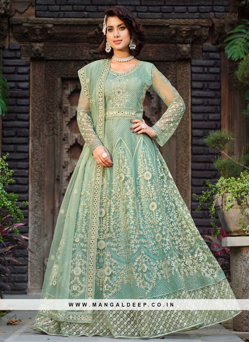 Buy Designer Floor Length Salwar Suit - floor length anarkali Online |  Salwari