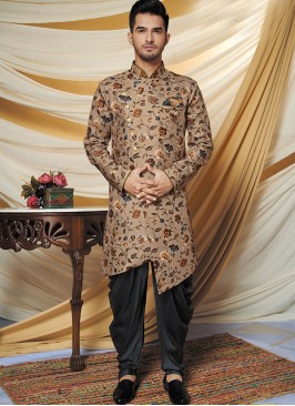 Aristocratic Brown Indo Western Set