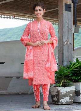 Aristocratic Cotton Printed Readymade Salwar Kamee