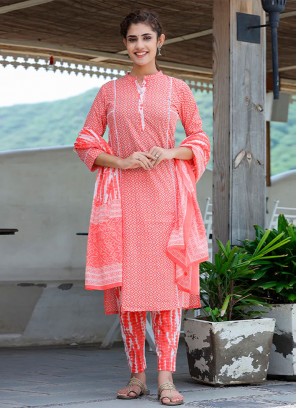 Aristocratic Cotton Printed Readymade Salwar Kameez