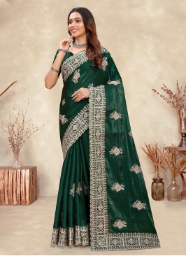 Arresting Diamond Wedding Contemporary Style Saree