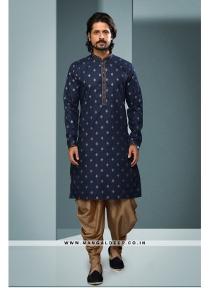 Artisanal Fusion Kurta Pyjama - Contemporary Print, Embellished with Pintex Work