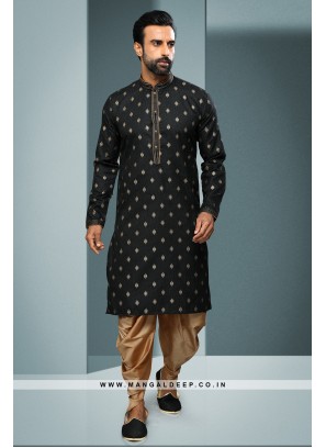 Artisanal Fusion Kurta Pyjama - Contemporary Print, Embellished with Pintex Work