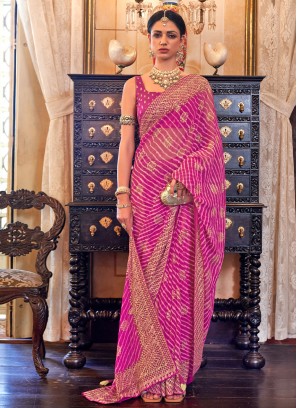 Artistic Border Ceremonial Trendy Saree