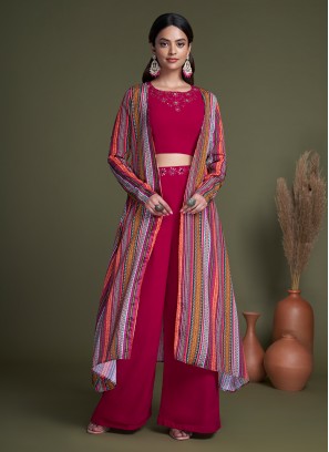 Artistic Embroidered Festival Palazzo Salwar Kameez