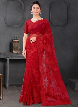 Artistic Resham Net Classic Designer Saree