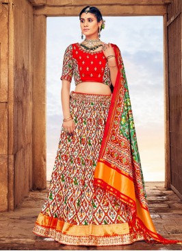 Artistic Silk Embroidered Readymade Lehenga Choli