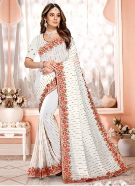 Aspiring Contemporary Saree For Reception