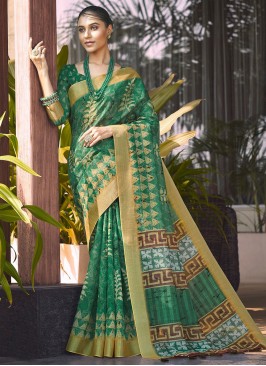 Aspiring Digital Print Trendy Saree