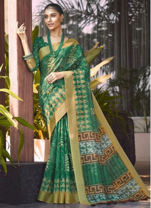 Aspiring Digital Print Trendy Saree