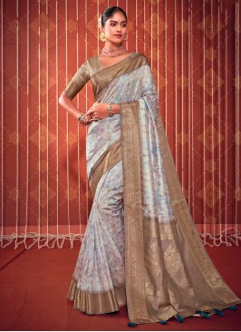 Aspiring Fancy Fabric Ceremonial Contemporary Saree