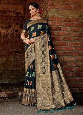 Astonishing Black Traditional Saree