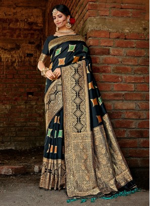 Astonishing Black Traditional Saree