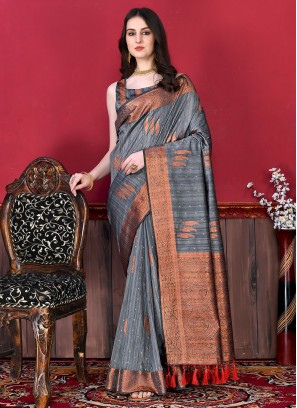 Astonishing Border Contemporary Saree