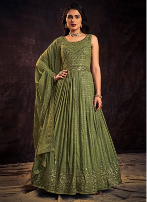 Astonishing Georgette Wedding Designer Gown