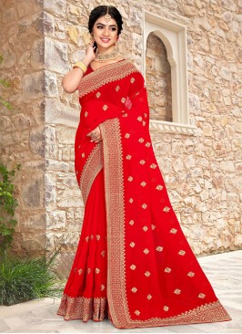 Astonishing Zari Sangeet Classic Saree