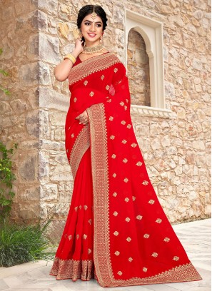 Astonishing Zari Sangeet Classic Saree