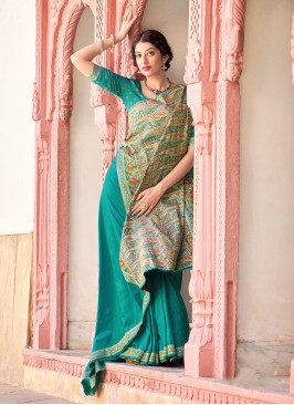 Astounding Banarasi Silk Weaving Sea Green Traditional Saree