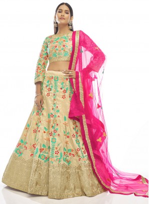 Attractive Thread Art Silk Lehenga Choli